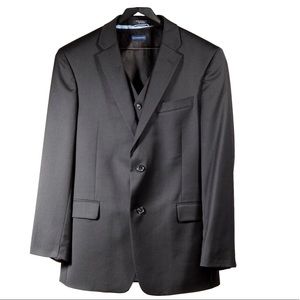 Black Tommy Hilfiger 3 Piece Tuxedo 42R